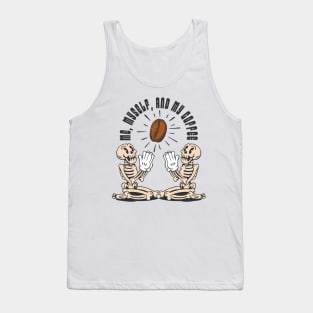 Caffeine Worship Skeletal Sip Tank Top